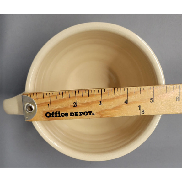 Vintage Mrs. Fields Ceramic Mug Tan Large 24 oz Soup Coffee Cup Cafe Logo Comfor - Picture 7 of 8